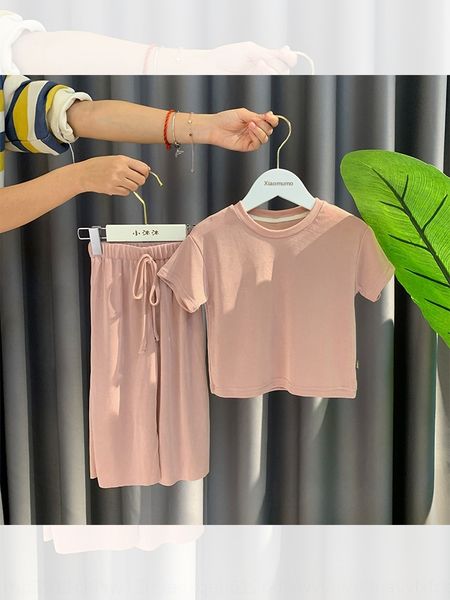 

mu mu girl mu's girls new baby summer clothes children's foreign style short sleeve suit internet celebrity baby cute two-piece su
