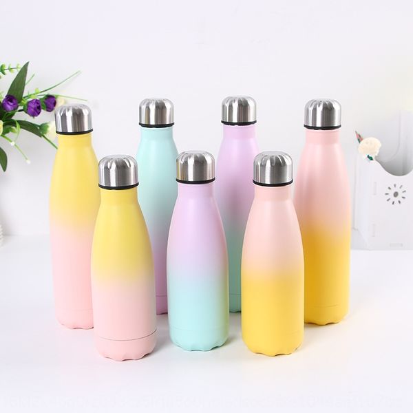 

rainbow color coke thermos bottle cola cola bottle creative outdoor thermos