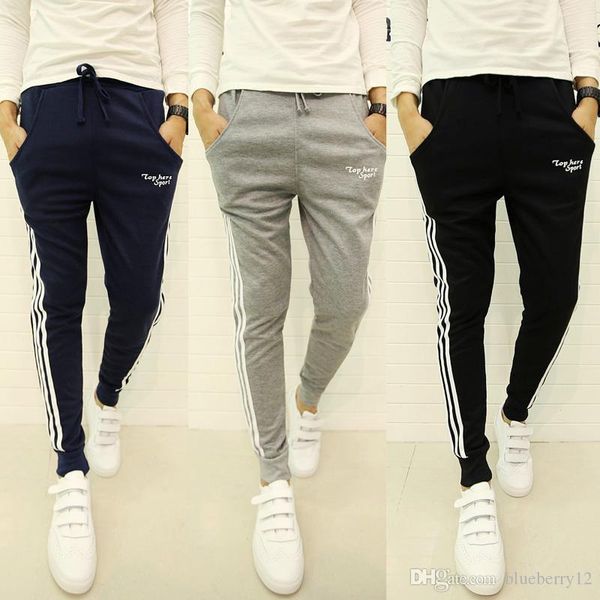 

jogger pants sports new brand mens joggers casual harem sweatpants sport pants men gym bottoms track training jogging, Black