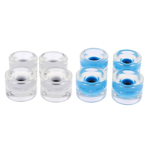 

8pack 70mm pu light up street skateboard longboard wheels glow at night 78a