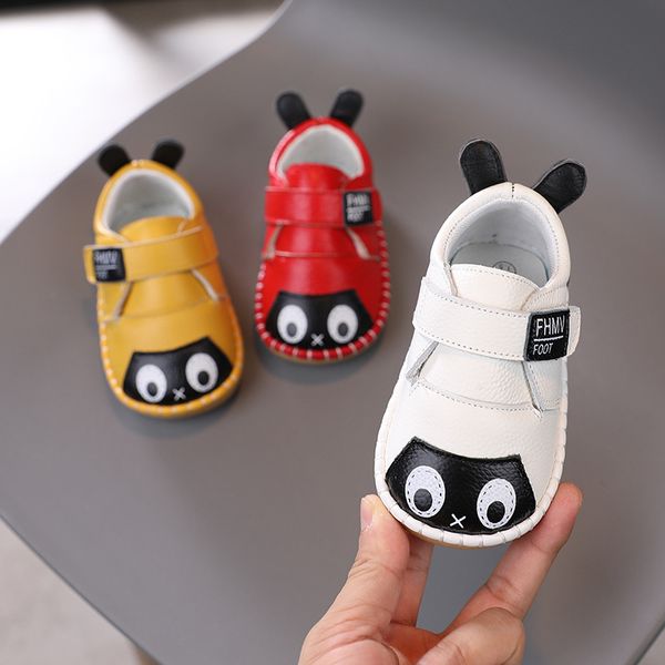 

2020 autumn baby girls boys casual shoes infant toddler shoes cartoon non-slip soft bottom genuine leather kids children