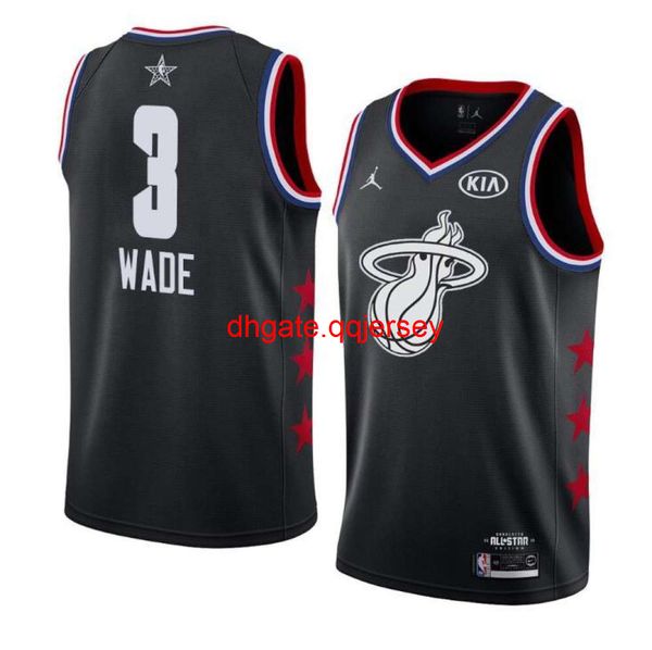 

star style dwyane wade 2019 all-star game finishedjersey, Gray