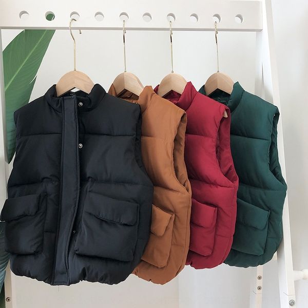 

clothing cotton boys' autumn and winter all-match vest cotton vest outer coat children's children's coat, Camo