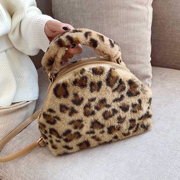 

new designer shell bags for women winter woolen warm shoulder messenger bag ins female travel solid color handbags and purse