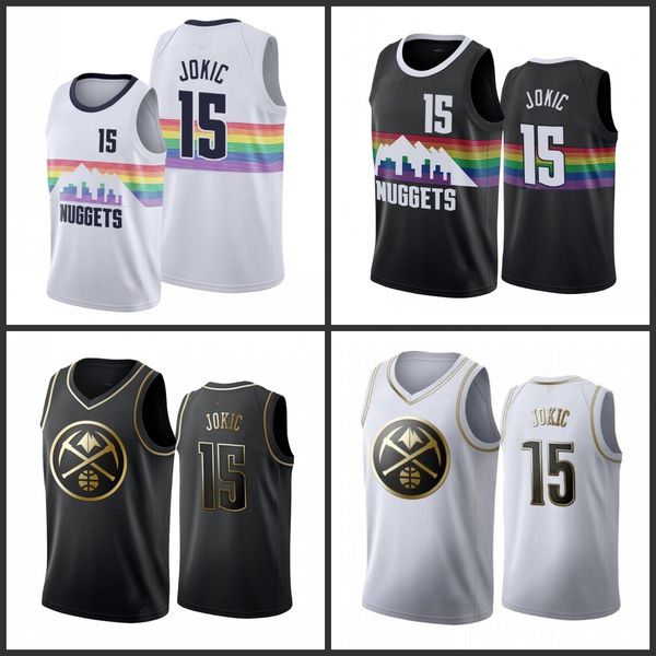 

denver nuggets nikola jokic men city basketball jersey, Black