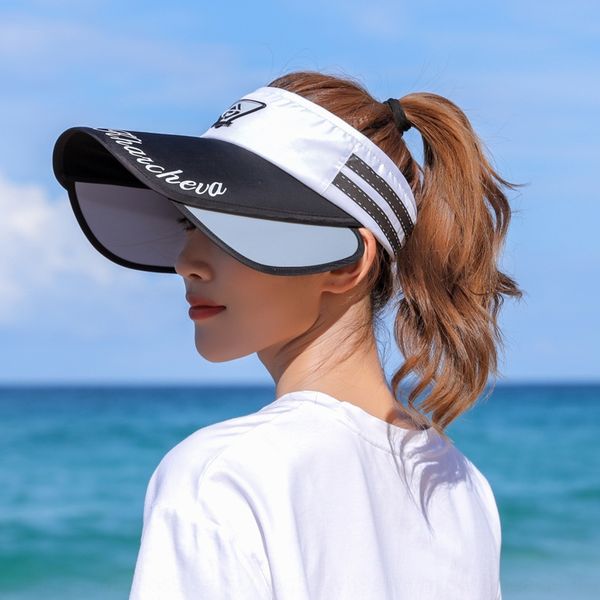 

korean style two-color empty outdoor sun women's fashion all-match sun tourism sunscreen korean double color empty hat beach hat, Blue;gray
