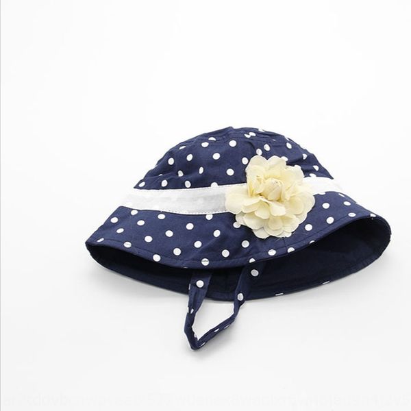 

flower polka dot fisherman's children's bucket bucket hat flower polka dot children's fisherman's hat, Blue;gray