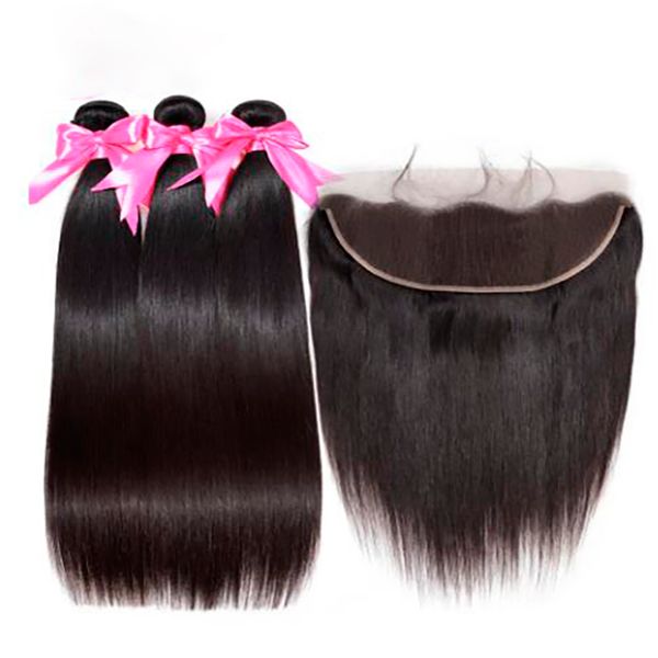 

malaysian straight hair bundles remy human hair extensions natural hair weave bundles 8 - 30 inch 1 3 4 bundles, Black