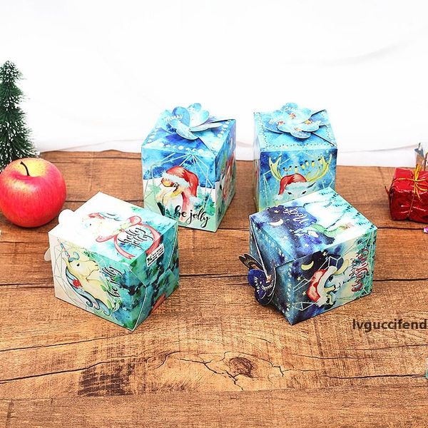 

50pcs/lot unicorn flamingo candy box kids birthday gift box party decorations for diy christmas party decor guests return gift