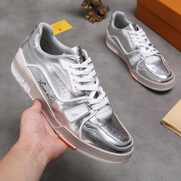 

2021 new luxury luxury men sneakers shoes fashion leather platform shoes flat casual with original box scarpe da uomo footwear h