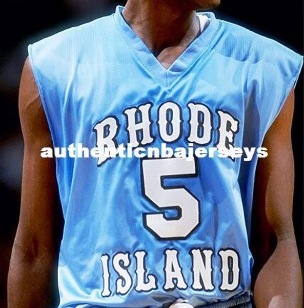 

custom lamar odom rhode island college basketball jersey embroidery stitched customize any size and name, Gray