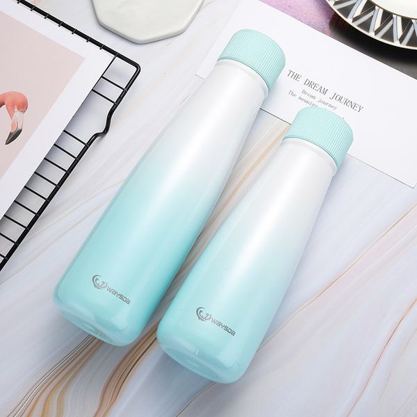 

sports portable vacuum stainless steel water gradient vacuum gradient color cola bottle thermos cup coke bottle thermos cup