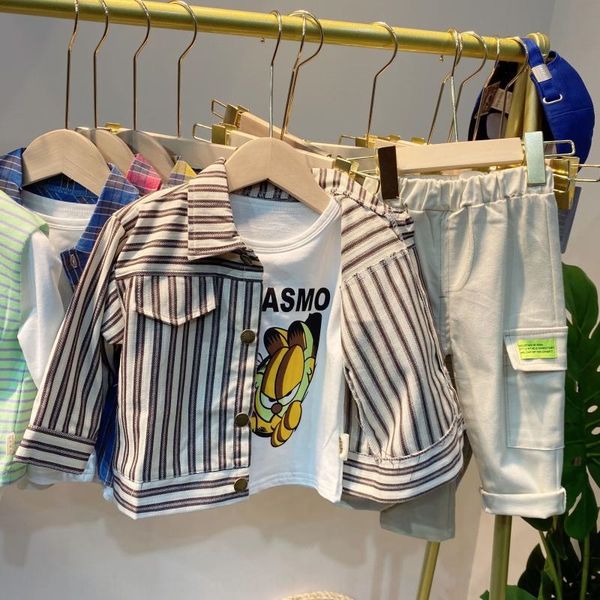 

костюм-тройка костюм 2020 нового мальчика hleyn корейского стиля мальчика шинели комбинезоне ребенок западный стиль пальто с длинным рукавом