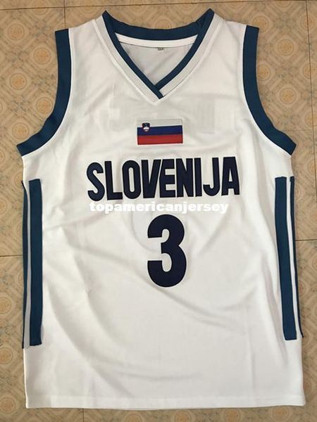 

#3 goran dragic team slovenija basketball jersey all size stitched stitched customize any name and name xs-6xl vest jerseys ncaa, Gray