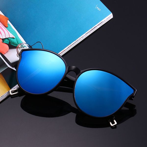 

2020new sunglasses round frame men and women korean sunglasses fashion trend cross-border wild glasses, White;black