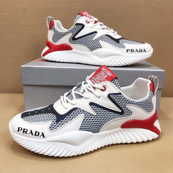 

54designers create menmens outdoor travel shoes, trendy leisure all-match sports shoes, jogging shoes, original packaging and box delivery, Black