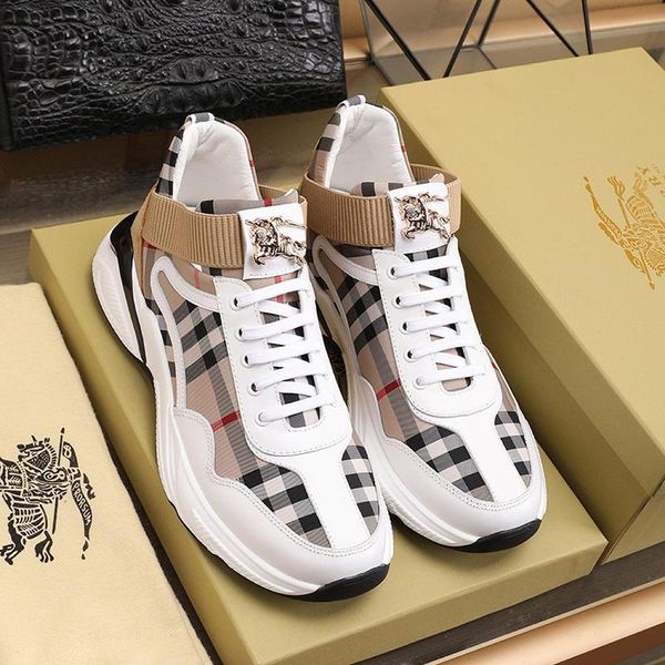 

новое прибытие мужская обувь высокого качества luxury vintage дизайнер footwears коренастый тапки кружева -до low top casual мужская обувь z, Black