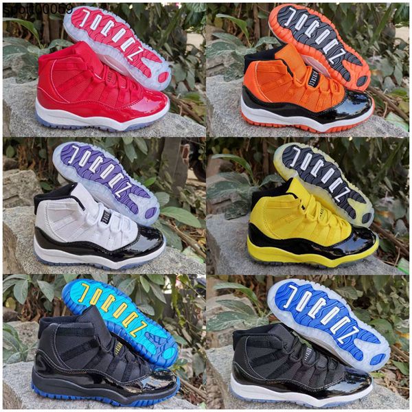 

bred xi 11s kids basketball shoes gym red infant & children toddler shoes gamma blue concord 11 trainers boy girl tn sneakers space, Black