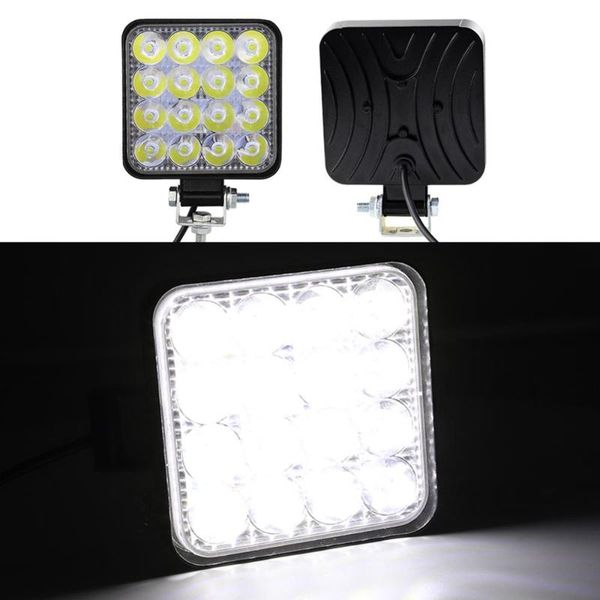 

square 48w led work light 12v 24v off road flood spot lamp for car truck suv 4wd for truck offroad 4x4 4wd car suv atv