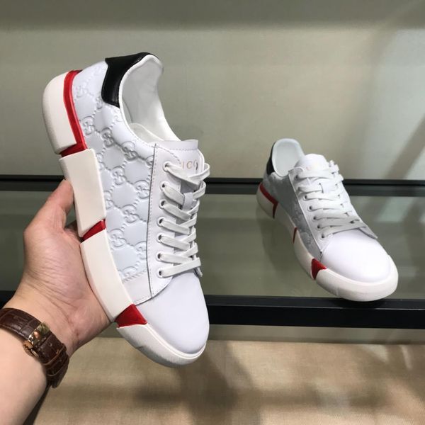 

2019o new color trend shoes men's casual shoes, comfortable and breathable small white shoes, original box packaging 38-4411, Black