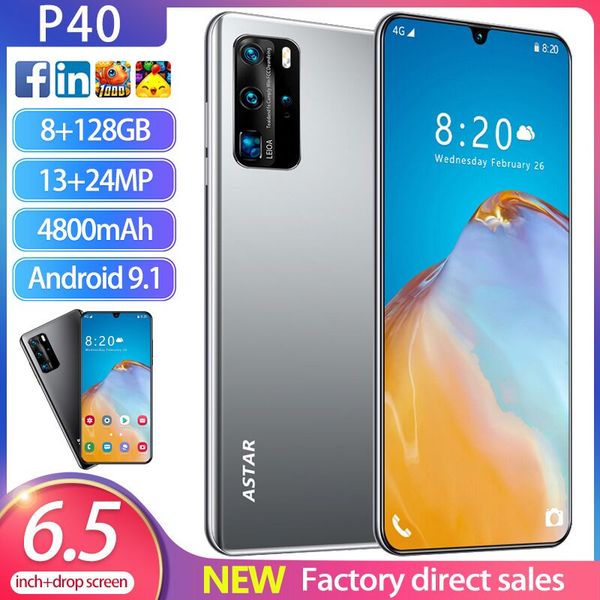 

cross-border p40 mobile phone new explosion model 1+8 cross-border smartphone 6.5 inch hd factory direct sales