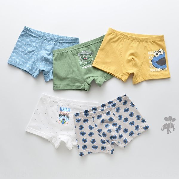 

children's cotton girl boy's underwear boxer pants boxer underwear cartoon baby's shorts four-legged pants five-piece suit, Camo