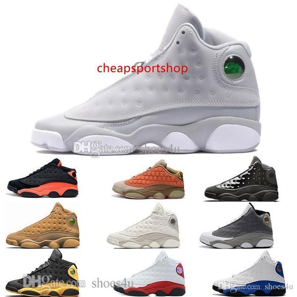 

13 cap 13s and gown terracotta blush mens basketball shoes chicago cat black infrared flints bred men sports sneakers designer us 5.5-13