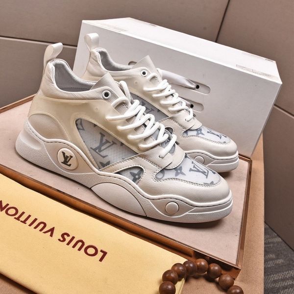

076 men's designer casual sports shoes and famous brand outdoor casual shoes, fast delivery in the original box, Black