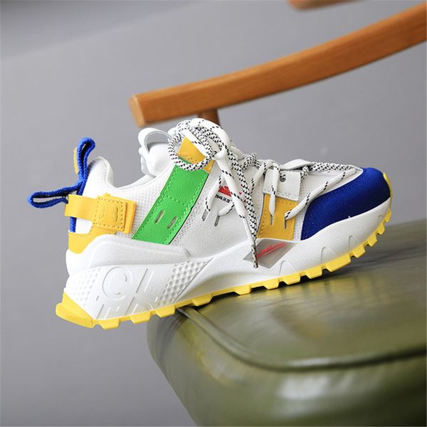 

women sneakers 2019 fashion platform sneakers ladies brand designer chunky casual shoes lace-up woman basket sports dad shoes dhl, Black