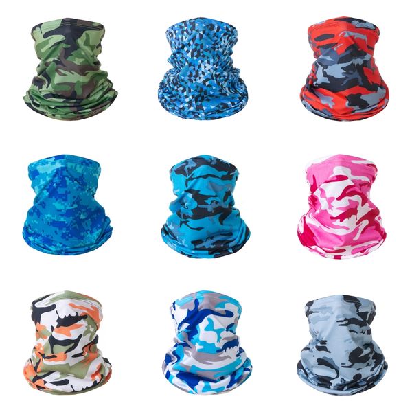 

camouflage national flag magic scarf cycling seamless balaclava head scarves headband neck face warmer motorcycle b#730, Black