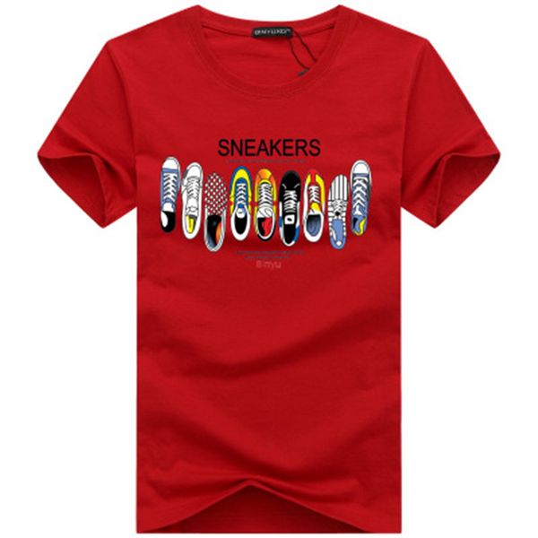 

tshirt mens t shirts new fashion tide shoes printed men tshirt tee shirts men t-shirt multiple color s-5xl0, White;black