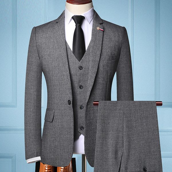 

schilling youth suit men's british slim plaid bridegroom wedding party suit three piece men's, White;black