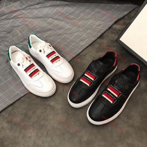 

xshfbcl2020scarpe casual da uomo in pizzo con paillettes moda nuove sneaker rivoli in pelle casaul scarpe casual patchwork di moda, Black;red