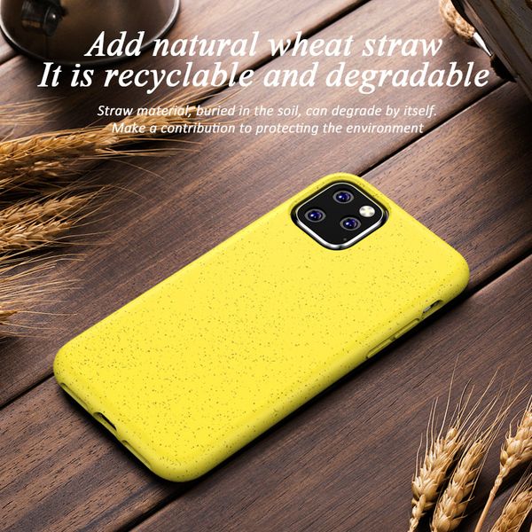 

wheat straw frosted tpu phone case for iphone 11 pro max x xs xr matte back protector cover