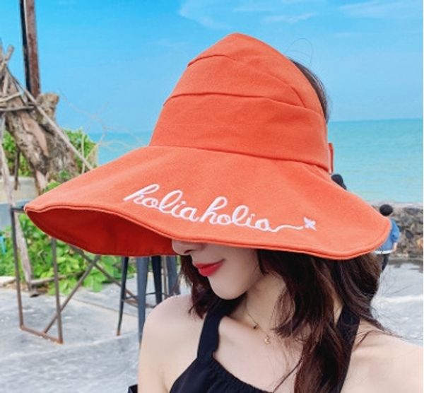 

online red fisherman ladies summer all-match bucket bucket tide travel sunscreen korean style empty sun hat embroidered sun hat, Blue;gray