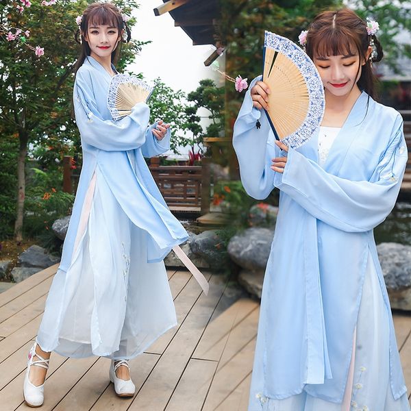 

new modified hanfu embroidered long hat summer changhan element song pants graduation suit for women sling sling, Black;red