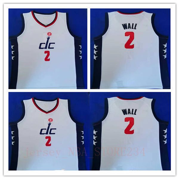 

2019/20 город mens издание washington волшебники джерси ванкувер джон уолл 2 белый нба new vintage баскетбольное издание city, Black;red