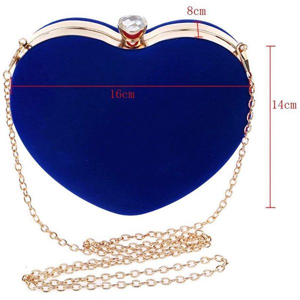 

evening bags fggs heart shape clutch bag messenger shoulder handbag tote evening bag purse,blue drop shipping