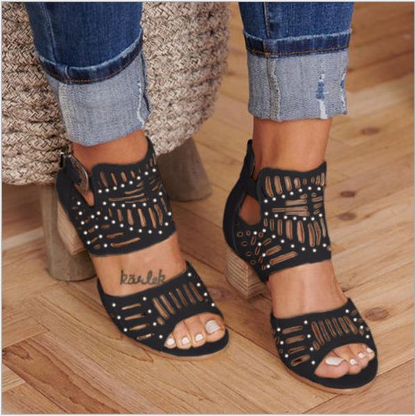 

cross border 2020 new style express casual sandals for women, Black