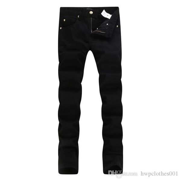 

new arrival f men designer jeans denim embroidery pants fashion, Blue