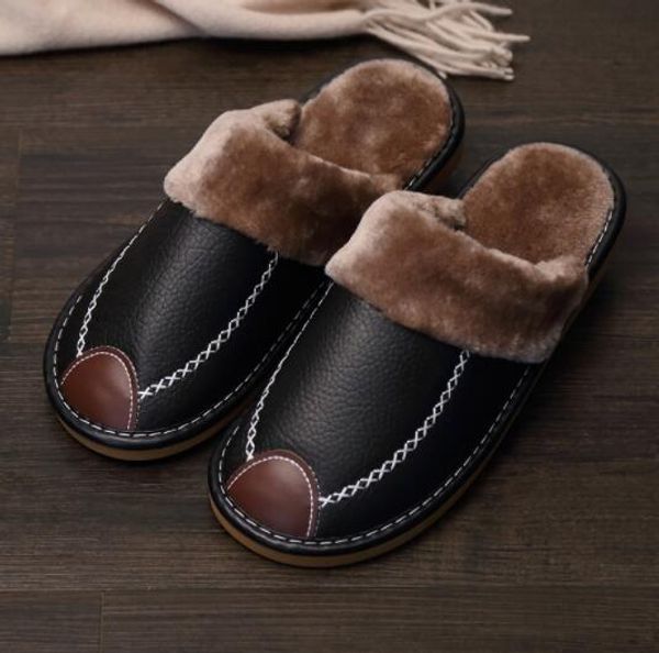 

home slippers couples shoes men shoes winter slippers, Black