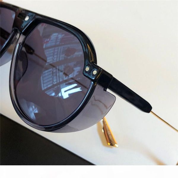 

e new fashion designer women sunglasses color stitching color pilots frame avant -garde popular glasses uv400 lens, White;black