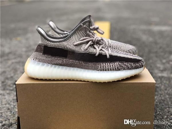 

authentic v2 zyon israfil asriel man running shoes kanye west 3m reflective women men designer shoes fz1267 with original box us 5-13