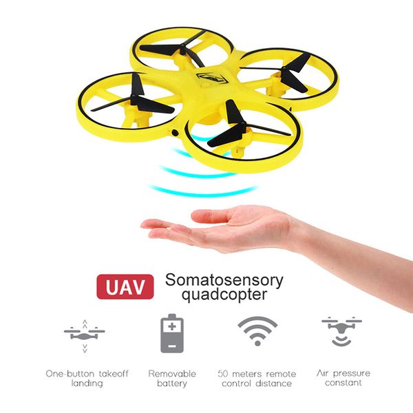 

rc toys induction mini drone remote sensing gesture quadcopter rc aircraft ufo somatosensory noctilucent interaction