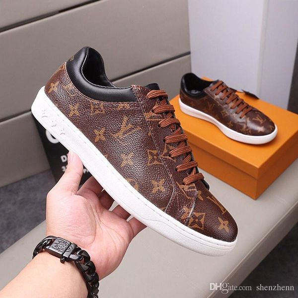 

fashion sneakers men shoes footwears athletic trainers with origin box chaussures pour hommes breathable men shoes casual luxembourg sneaker, Black