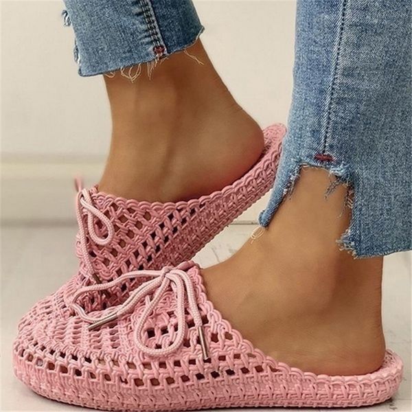 

2020 women weave platform shoes lace-up sandals casual beach roman shoes summer non-slip flip flop slippers sandalia feminina, Black