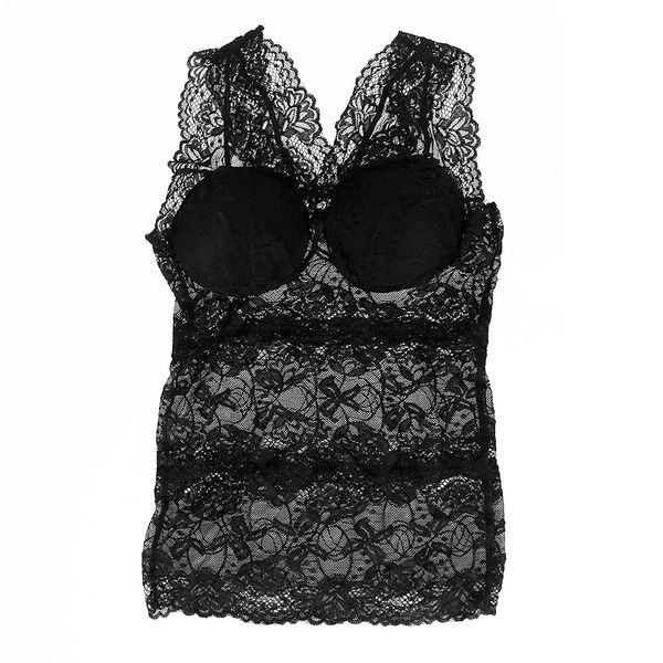 

mesh lace tank t shirt vest for women with inner bra intimate clothing, White