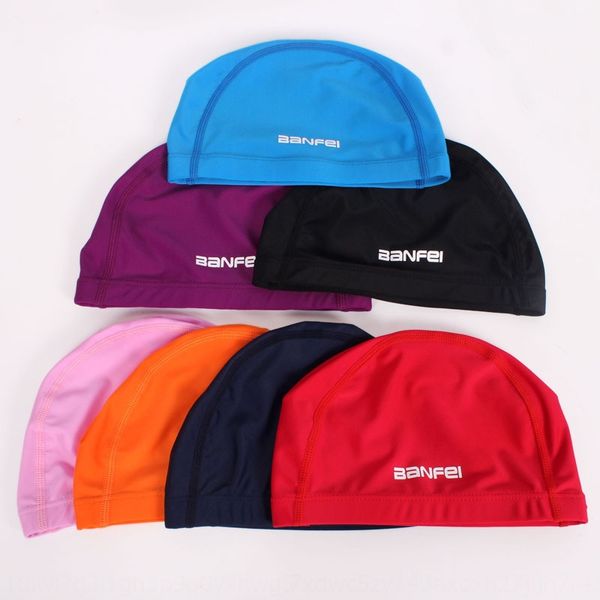 

nylon high elastic cloth pure color cloth comfortable swimming cap boys and girls universal swimming cap