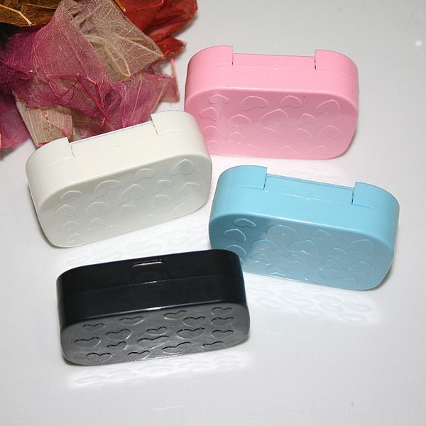 

новая a013 любовь маленький мешок глаз уход случае очки случай невидимые очки коробка для ухода за глазами, Blue