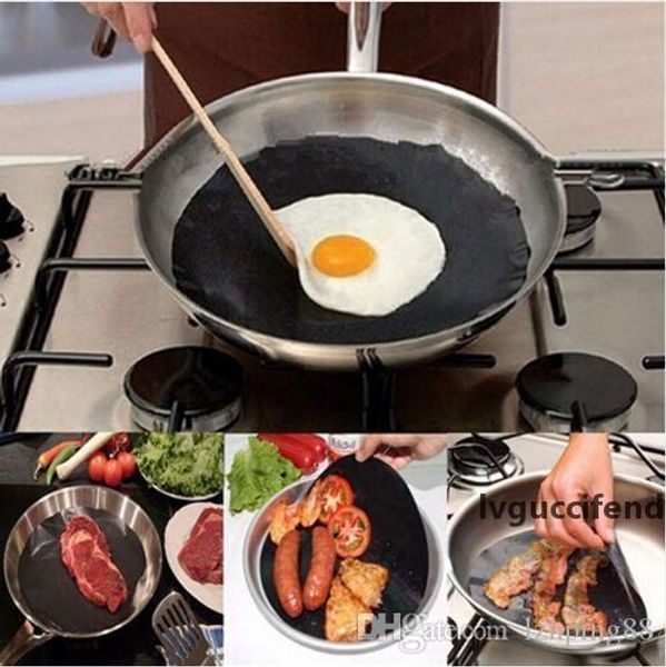 

1pcs 24cm high temperature non-stick frying pan liner reusable liner for frying pan fry bacon egg home kitchen tool accessory